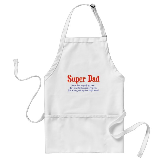 Super Dad with super powers t-shirts and gifts Standard Apron (Front)