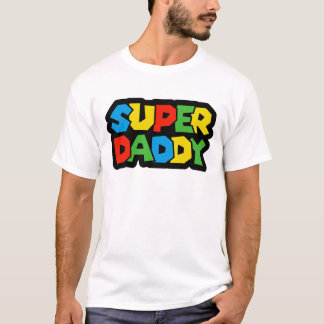 Super Daddy Gamer Father's Day - Retro Style T-Shirt