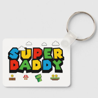 SUPER DADDY MARIO STYLE KEY RING