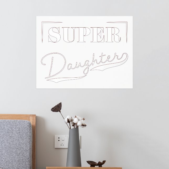 Super Daughter Foil Prints (In Situ (Bedroom 2))