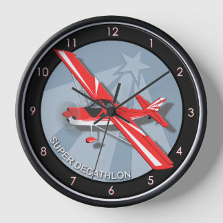 Super Decathlon Aerobatic Aeroplane Wall Clock