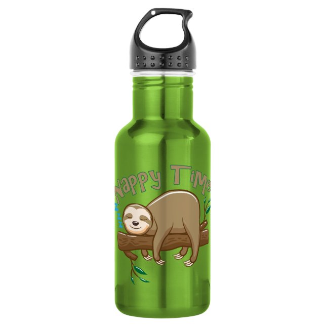 Super Delightful Baby Sloth 532 Ml Water Bottle (Front)