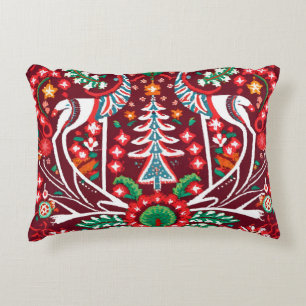  Super Detailed Nordic Embroidered Throw Pillow 