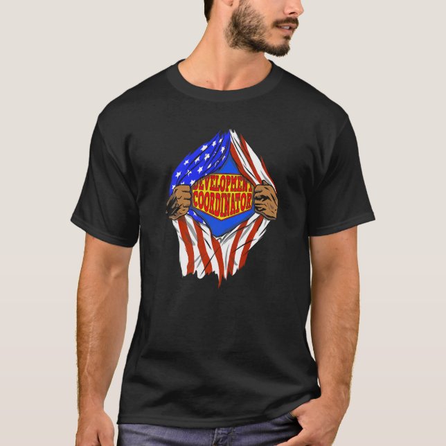 Super Development Coordinator Hero Job T-Shirt (Front)
