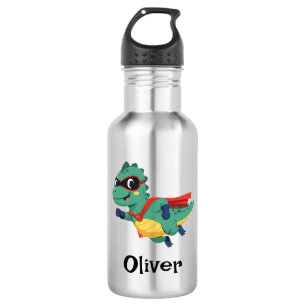 Super Dino Hero – Cute Flying T-Rex with Cape 532 Ml Water Bottle
