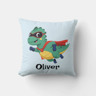 Super Dino Hero – Cute Flying T-Rex with Cape Cushion