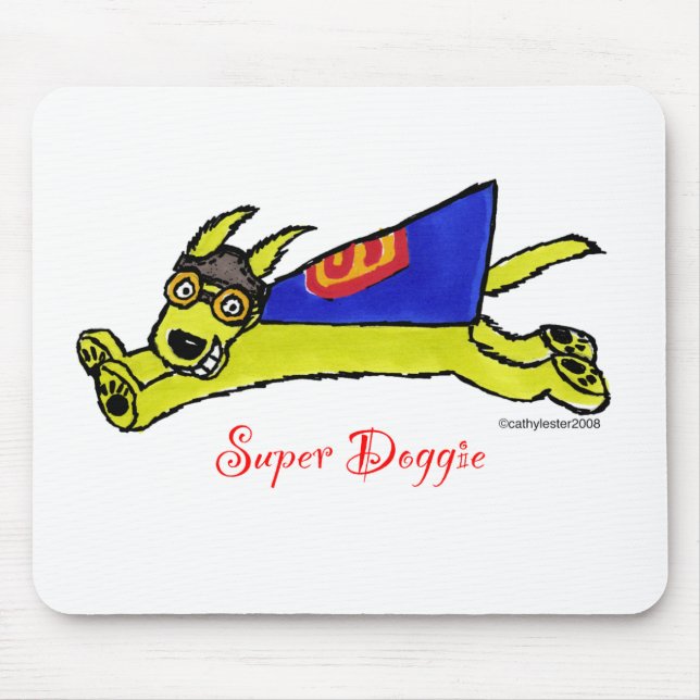 Super Doggie Mouse Mat (Front)