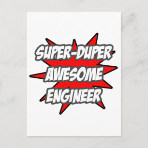 Super Duper Awesome Engineer Postcard