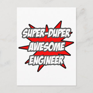 Super Duper Awesome Engineer Postcard