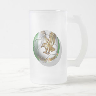 Super Eagles Logo football fans gifts Frosted Glass Beer Mug