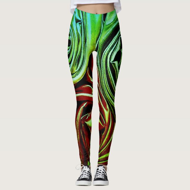 Super eco style stretch ladies leggings (Front)
