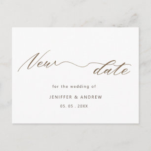 super elegant script change the date postcard