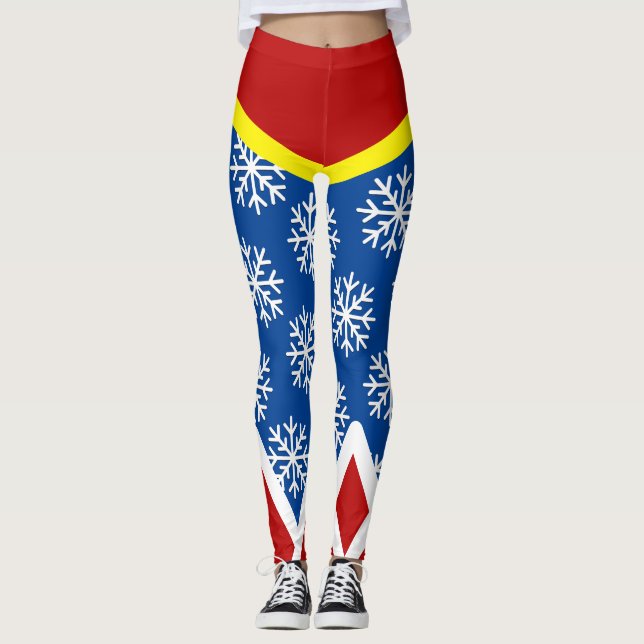 SUPER ELF! Snowflakes Leggings (Front)