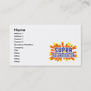 Super Exterminator Business Card