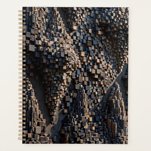 Super Extruded Micro Cube 3D Mosaic Planner (Front)