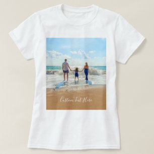 Super Family Custom Photo Text Your Own Design T-Shirt