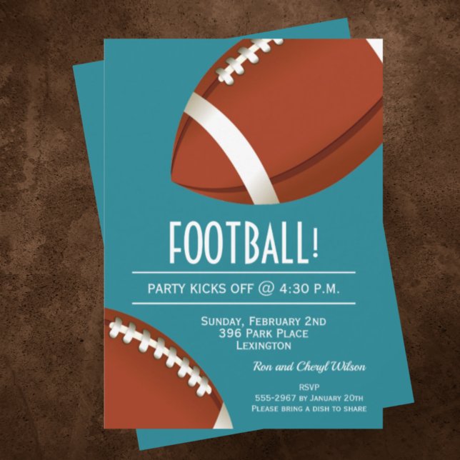 Super Fan Football Bowl Game Invitations (Creator Uploaded)