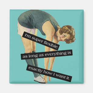 Super Flexible Funny Vintage Magnet