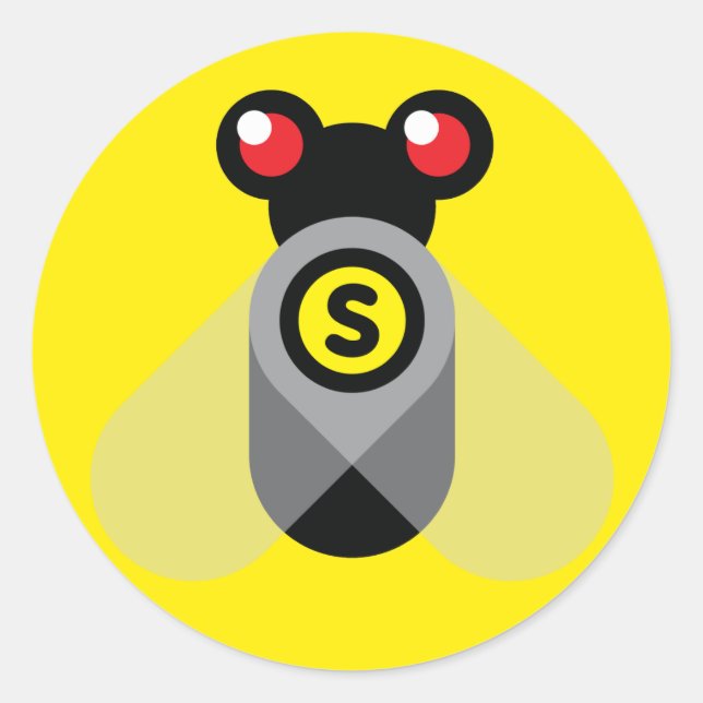 Super Fly Classic Round Sticker (Front)