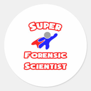 Super Forensic Scientist Classic Round Sticker
