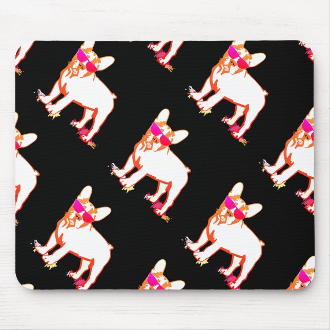 Super Frenchie Bulldog Mouse Mat (Front)