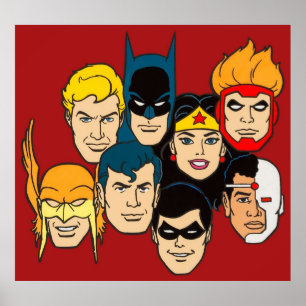 Super Friends Vintage Poster