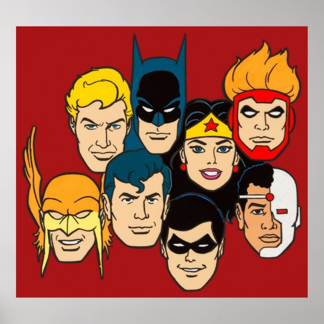 Super Friends Vintage Poster (Front)