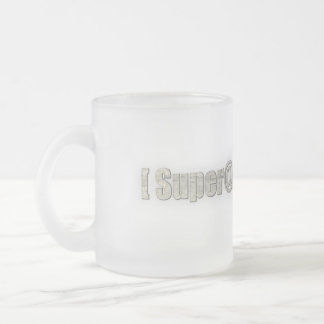 SUPER@ FROSTED GLASS COFFEE MUG