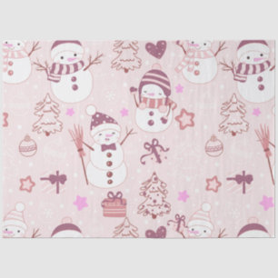 Super Fun and Modern Snowmen Christmas Tissue Paper
