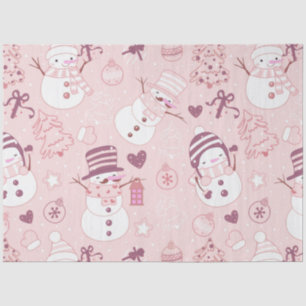 Super Fun and Modern Snowmen Christmas Tissue Paper