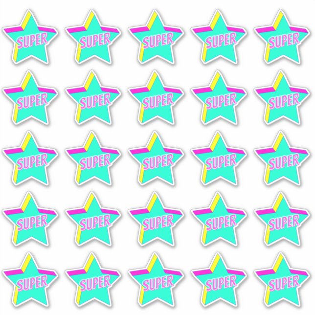 Super Fun Star Teacher Reward Comment Stickers (Front)