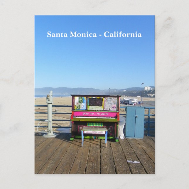 Super Funky Santa Monica Postcard! Postcard (Front)