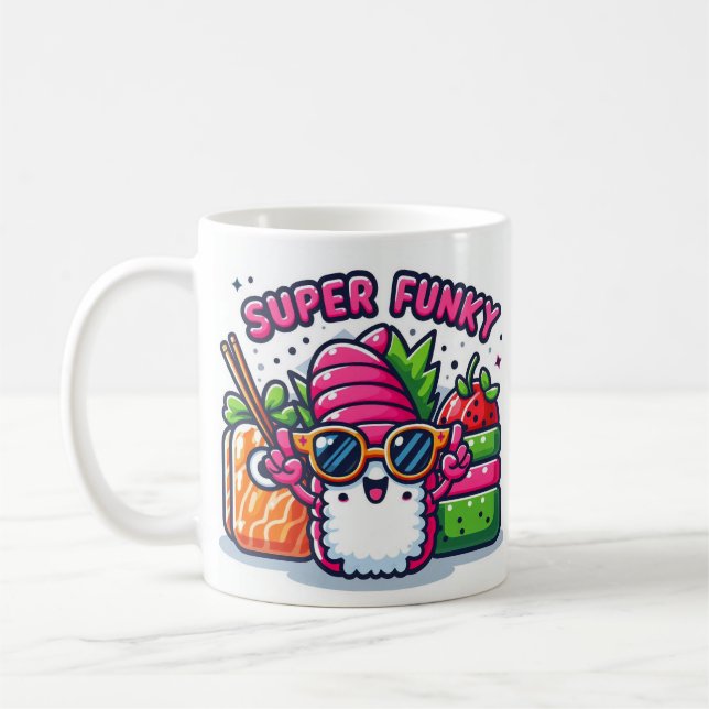 super funky sushi Coffee Mug (Left)