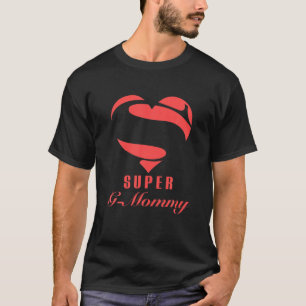 Super G-Mummy Superhero Gift Family Christmas Cost T-Shirt