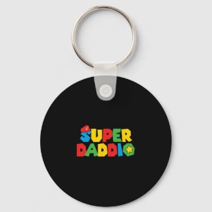 Super Gamer Dad Unleashed Celebrating Fatherly Pow Key Ring