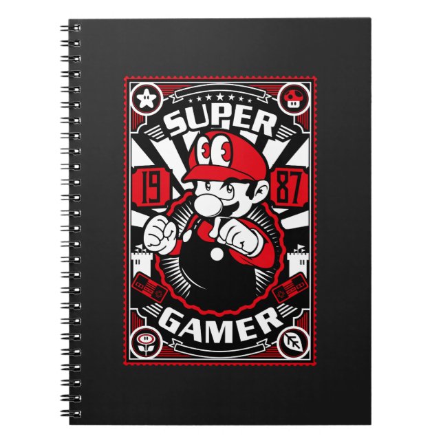 Super Gamer Retro Gaming Notebook (Front)