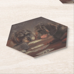 Super gave teckel onderzetters paper coaster
