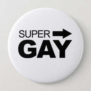 Super Gay (2) 10 Cm Round Badge