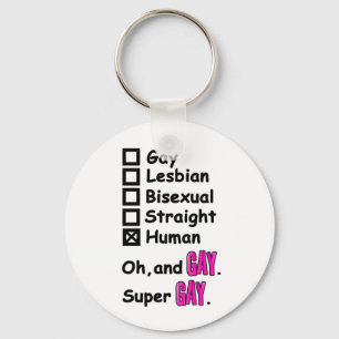 Super Gay Key Ring