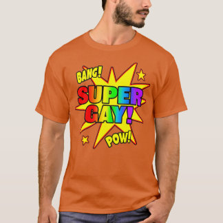 Super Gay Super Power Funny LGB Gay Pride Gift  T-Shirt