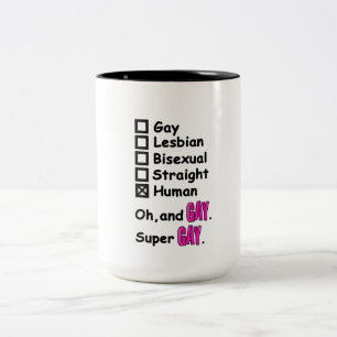 Super Gay Two-Tone Coffee Mug