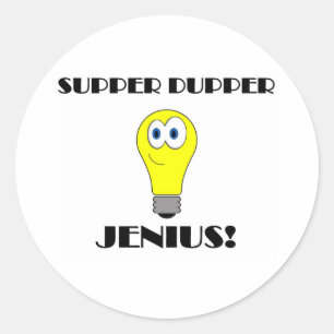 Super Genious? Classic Round Sticker
