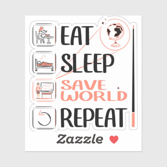 Super Geography Teacher Saves World Thank You Gift (Sheet)