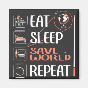 Super Geography Teacher Saves World Thank You Gift Magnet