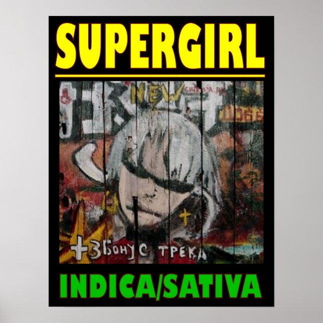 SUPER GIRL INDICA SATIVA POSTER (Front)