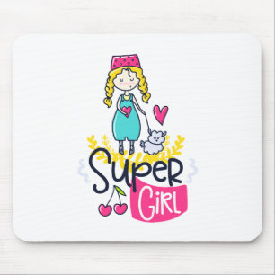 Super Girl Mouse Mat