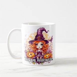 Super Girly Witch   Happy Halloween Coffee Mug