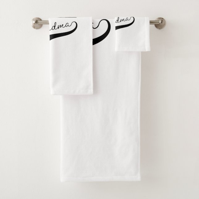 Super Grandma Bath Towel Set (Insitu)