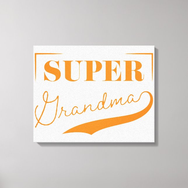 Super Grandma Canvas Print (Front)
