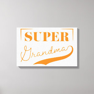 Super Grandma Canvas Print
